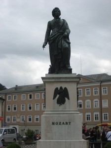 Mozart Statue Mozart town...they should just rename it already...