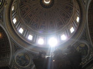 IMG_5946 inside the mammoth Basilica, we managed this great shot before the camera battery died on us