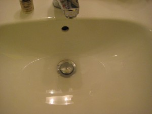 img_4401 5. Empty and rinse the sink then rinse the clothing.