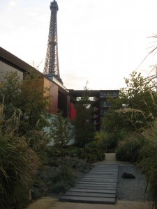 IMG_1264 Outside the Quai Branly with a famous landmark showing off behind