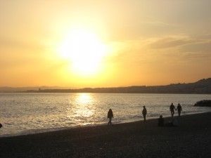IMG_1832 from the beach looking West as the sun set
