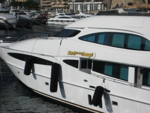 IMG_1890 check-out the name of the luxury yacht parked in Monaco's marina